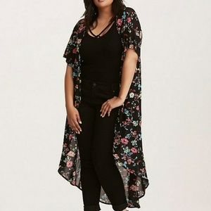 Torrid FLORAL PRINT CHIFFON MAXI KIMONO

3/4